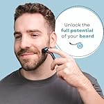 FOLLIROLL Derma Roller - 540 Microneedles for BEARD, HAIR & SKIN | Microneedling Roller for Men and Women - for Face & Scalp Derma Stamp - FREE STORAGE CASE (Blue, 0.30mm) - Image 4