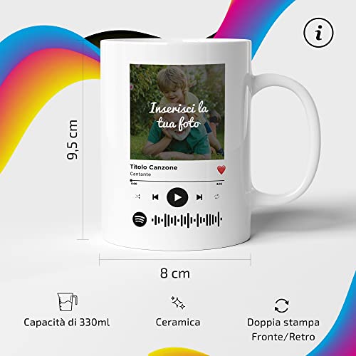 AL PRODUCTION Tazza Spotify Music Personalizzata