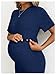 SHENHE Women's Maternity Ribbed 2 Piece Outfits Short Sleeve Crop Top Bodycon Slit Midi Skirt Set Dark Blue Medium