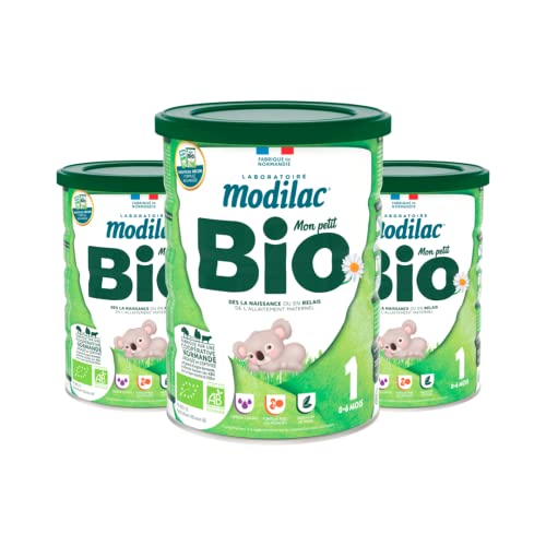 Lait Infantile en Poudre Bio 1 Riche en DHA sans Huile de Palme Modilac