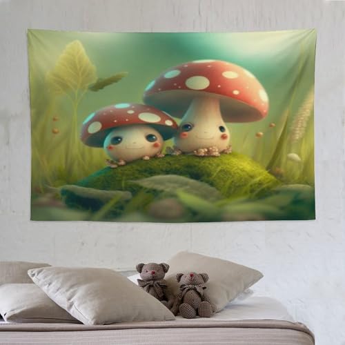 Tenture murale champignon 150x230cm dcoration intrieure de chambre