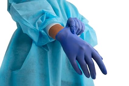 Unitouch Nitrile Powder Free Medical Hand Gloves Pack of 100 Pcs (Purple) (Extra Small)