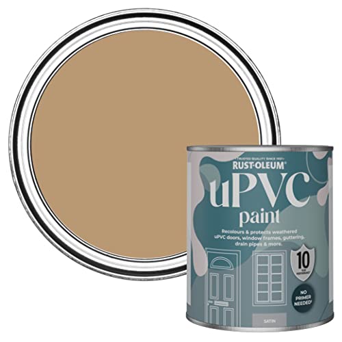 Rust-Oleum Brown uPVC Door and Window Paint In Satin Finish - Fired Clay 750ml