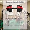 WATMAID-Dumbbells-Weights-Set-Adjustable-Weight-to-44Lbs-Free-Weight-Sets-with-Connecting-Rods-Used-as-Barbell-Set-Gym-Exercise-Home-Training-Fitness-Dumbbell-Set-with-Different-Weights WATMAID Dumbbells Weights Set Adjustable Weight to 44Lbs, Free Weight Sets with Connecting Rods, Used as Barbell Set Gym Exercise Home Training, Fitness Dumbbell Set with Different Weights