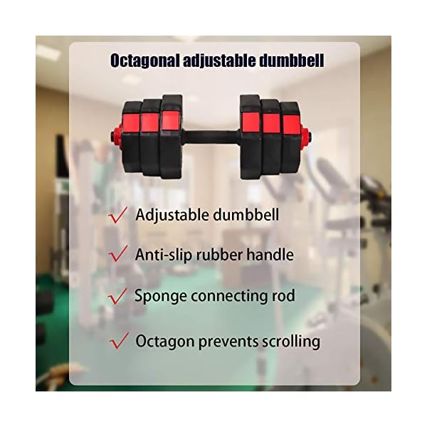 WATMAID-Dumbbells-Weights-Set-Adjustable-Weight-to-44Lbs-Free-Weight-Sets-with-Connecting-Rods-Used-as-Barbell-Set-Gym-Exercise-Home-Training-Fitness-Dumbbell-Set-with-Different-Weights WATMAID Dumbbells Weights Set Adjustable Weight to 44Lbs, Free Weight Sets with Connecting Rods, Used as Barbell Set Gym Exercise Home Training, Fitness Dumbbell Set with Different Weights