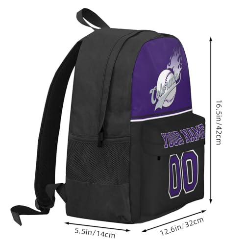 Colorado Backpack,Custom Baseball Sports Backpack With Name And Number,Personalized High Capacity Casual Laptop Bag Travel Bag Gifts For Fans Men Women3