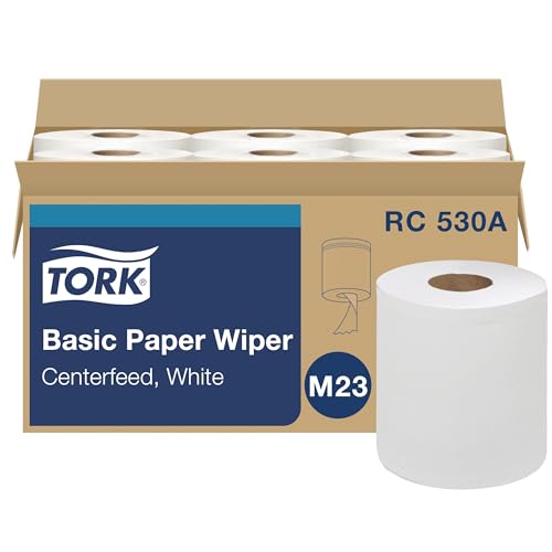 Tork Centerfeed Hand Towel White M23 One-at-a-time Dispensing 6 x 530 Towels RC530