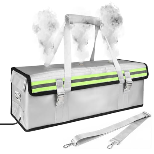 WJTZDZ E-Bike Battery Bag(Extra Large),Lipo Battery Fireproof Explosionproof Safe,8Layers Fiberglass&Silicone