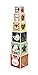 Janod - Pyramide 6 Cubes en Bois Baby Forest - Jouet d'Eveil Premier Age - Jouet d'Empilement et d'Encastrement - Motricité Fine et Manipulation - dès 1 an, J08016