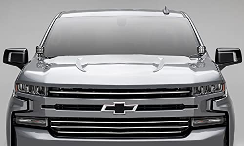 2019-2022 Silverado 1500 Trail Boss, Rst, Lt Round Billet Grille, Horizontal Round, Brushed, 4 Pc, Overlay, Does Not Fit Vehicles With Camera - Pn #6211233 #TOP5