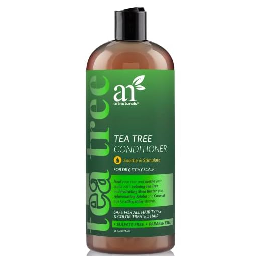 Artnaturals Tea Tree Conditioner 16 Fl Oz - Sulfate Free – Made w/ 100% Pure Natural Therapeutic Grade Tea Tree Essential Oil - For Dandruff, Sensitive, Itchy, Dry scalp - For Men & Women