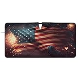 American Independence Flag and Black Distressed Fabric Fluttering Simple Folding Sun Visor for Car W
