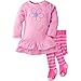 Gerber Baby Girls' Micro Fleece Dress with Tights, Daisy, 3-6 Months