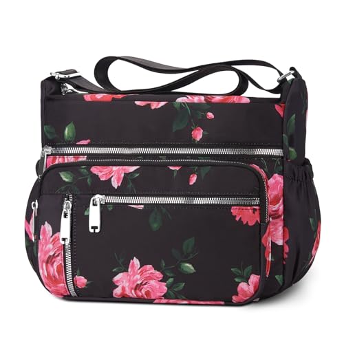 Image of NPBAG Crossbody Bag for Women, Shoulder Purse Handbag Messenger Bag, Trendy Pocketbooks, Waterproof and Multi-Pockets