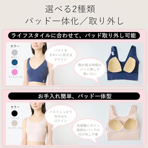 【つけて寝るだけ】ネイビー LL 就寝中に測定 アプリへ自動記録 入力不要 データ永久保存 デバイス 本体＆専用ブラセット ウェアラブル 婦人用 スマホ アプリ連携 記録 データ転送