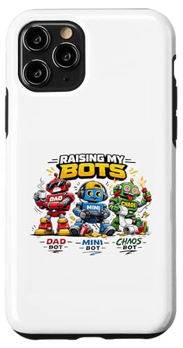 Raising Bots Dad Mini Chaos �ʔ��� �q��� ���[���A �o�C�i�� �X�}�z�P�[�X iPhone 11 Pro �p
