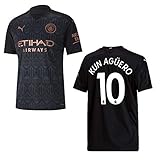 Saison 2020 / 2021 PUMA Manchester City Trikot Away Kinder 2021 - KUN AGÜERO 10, Größe:176