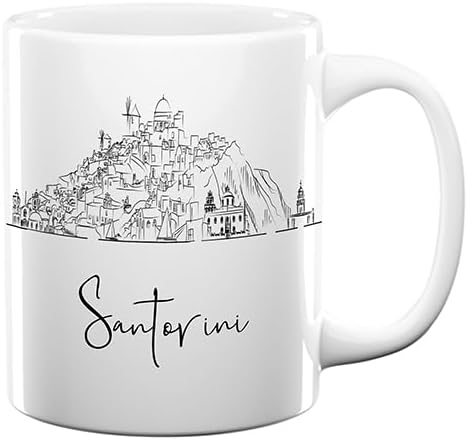 Miniatura 225 de Taza de cerámica Madrid Spain Skyline, taza blanca de recuerdo de Europa de 11 onzas, taza de café personalizada, regalo para cumpleaños, taza