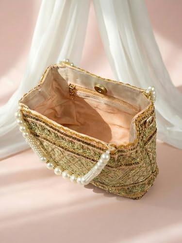 Image of Adiva Potli Handbags For Women | Potli Bags For Ladies For Wedding | Potli Bags For Women | Wedding Bags For Woman | Batwa Potlis Hand Bag | Designer Potli Bag For Ladies For Marriage