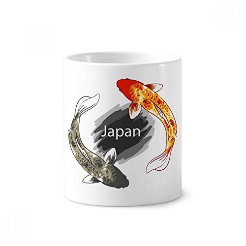 Tasse en céramique blanche décorée main totem japonais 350ml aux finitions soignées