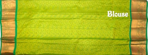 Image of VFCollections Women's Kanchipuram Silk Pure Pattu Sarees With Blouse