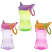 Nuby 10 Oz No Spill Hard Spout Cup (Pink, Purple & Green)