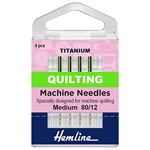 Machine Needles Titanium Medium Quilting H106.T