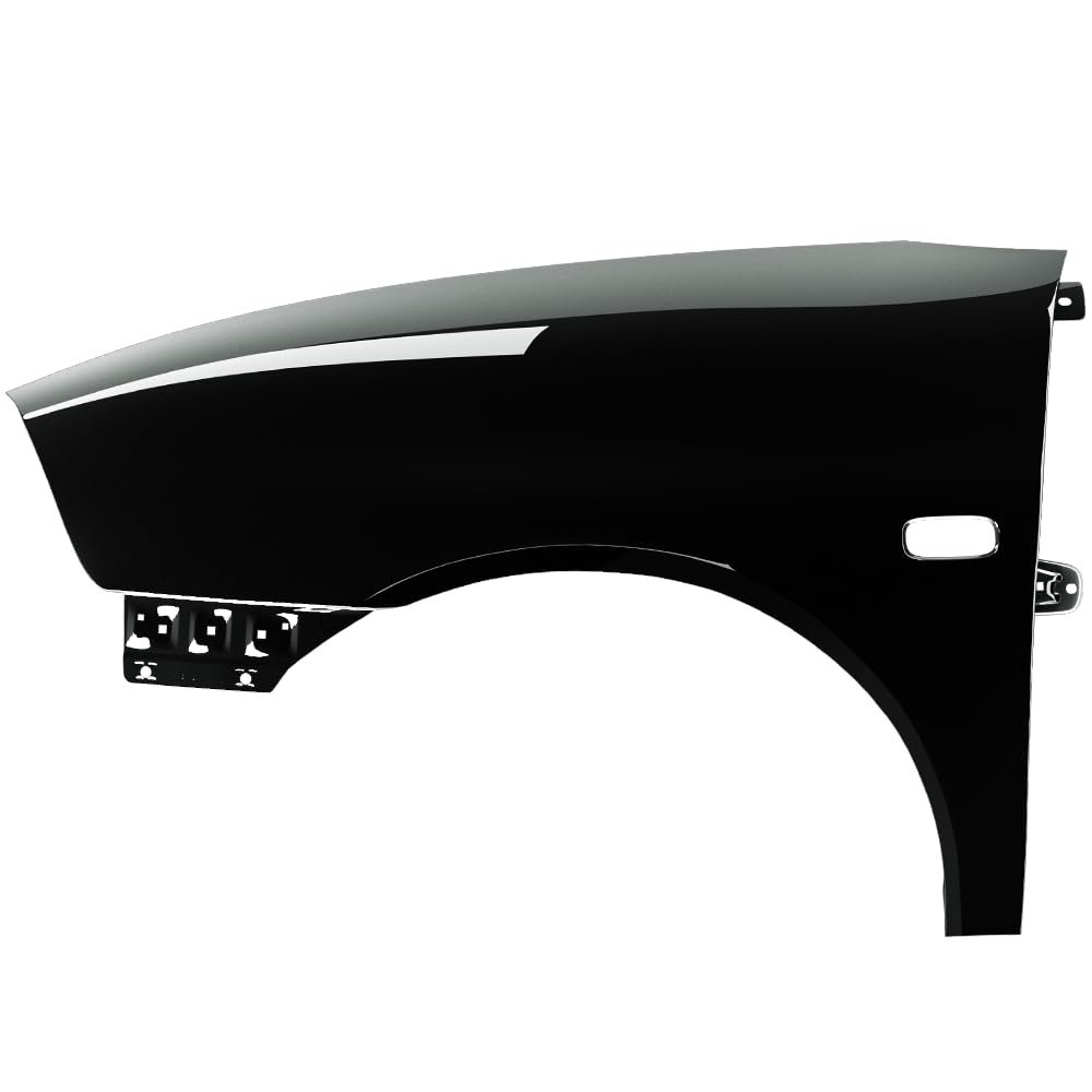 BLU Premium Kotflügel Passend für Seat Ibiza Cordoba (6L - III 3. Generation) LC9Z Links Schwarz | 2002-2008 | Vorderseite Vorne | Verzinkt & Lackiert | Einbaufertig