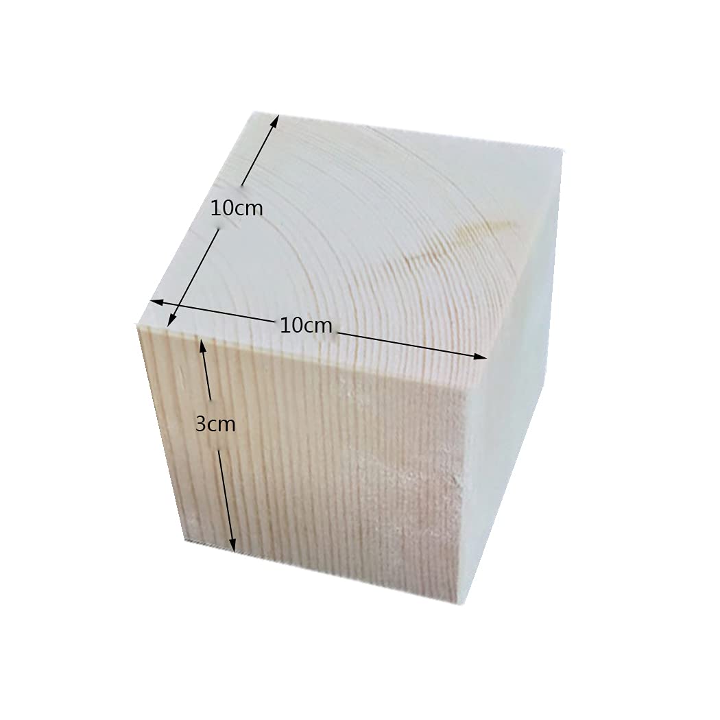 10x10cm Elevador De Muebles Elevador De Cama Elevador De Muebles,Pies de Muebles Camas SofáS Patas De Muebles Madera Elevador 4 Piezas (3cm)