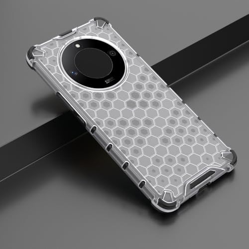 Image of Lustree for Back Cover Double Protection Shockproof Honeycomb Hard PC Back Cover for Honor 9XB -Transparent