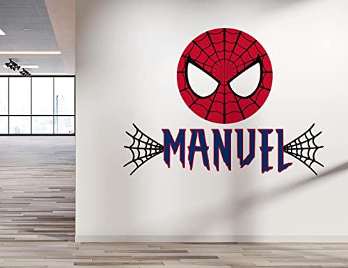 Kyle Cornhole Spider Nursery Wall Decal - Name Letters For Wall Decor - Superheroe Personalized Name Stickers - Custom Vinyl Lettering - Kids Name Decals For Boys Ka1509, Green #TOP1