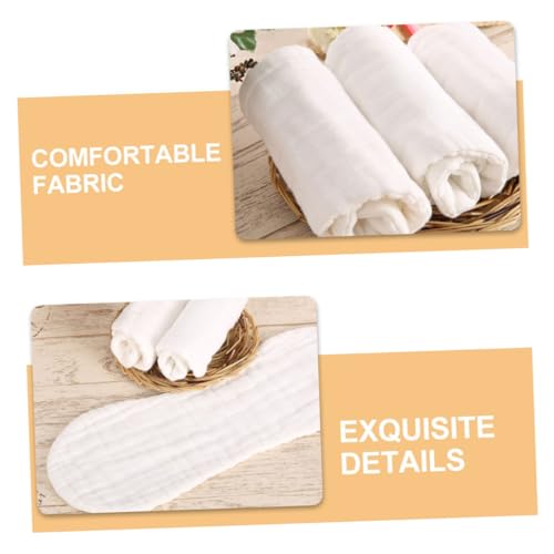 6pcs Muslin Burp Cloths Soft Washable Diapers for Newborns for Daily Use Versatile Cloths for Boys and Girls Gentle Delicate Skin3