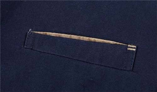 Men's Cotton Suit Jackets Business Casual Solid Color Multiple Pockets Loose Blazer Jacket3