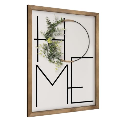 flangairy 15.711.8 Inch Home Sign Wall Decor Wooden Home Letters Wall Art Rustic House Decorations for Living Room Entryway Hallway Dining Room Farmhouse