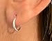 Set of 4 Tiny Dainty Bali Handmade Sterling Silver Hoops - 8mm 9mm 10mm Helix Hoops and Nose Ring