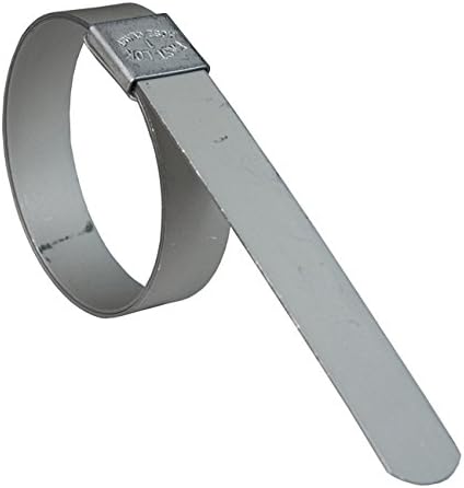 Dixon F Series Stainless Steel Pre-Formed Center Punch Band Clamps, 5/8" Bandwidth - 2-1/4" ID (100 pack)