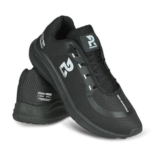 Tênis Masculino Prospect Speed Esportivo Leve Confortável Caminhada Academia Corrida (Preto, BR, Adu