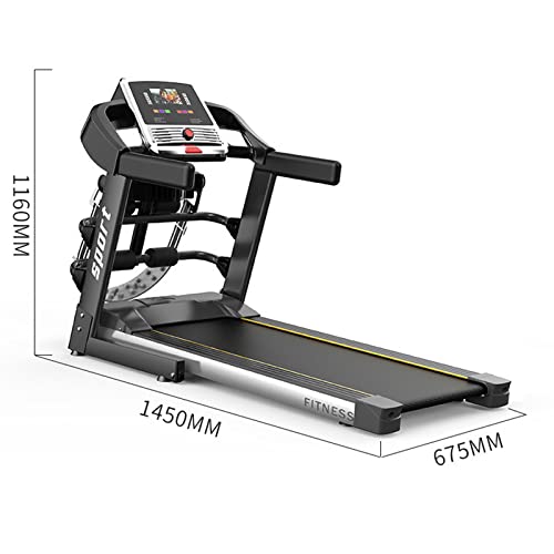 Image of Treadmill Walking Black Or Silver Gray Home Fitness Foldable Silent Treadmill