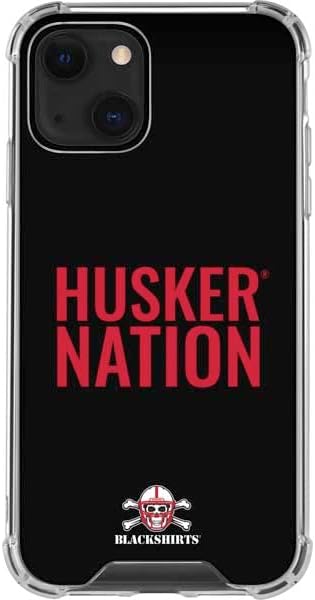 Skinit Clear Phone Case Compatible with iPhone 13 - Officially Licensed University of Nebraska Husker Nation Design