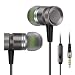 Rythsans Earbuds Headphones with Microphone Deep Bass Stereo Noise Cancelling Metal Housing in Ear High Definition Earphones Wired Comfortable Fitness Lightweight Durable Sweatproof Headsets (Grey)