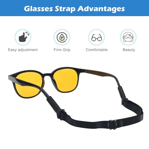 Image of 4PCS Specs Holder Strap, Adjustable Eyewear Retainer Straps for Men and Women