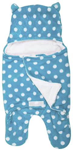 Image of New Born Multi-Purpose Baby Boy's and Baby Girl's Blanket and Sleeping Bag (Blue Dot, 0-6 Months)