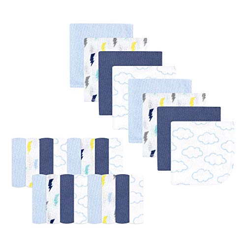 Set Di 24 Asciugamani Flamingo Luvable Friends - Morbidi E Assorbenti Per Neonati