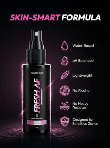 Image of Fresh AF Combo Intimate Spray for Men 50ml Each Bottle ( 1500 Sprays)| Gym + Work Combo | Anti Odour Intimate Hygiene Body Spray for Balls & Groin | Pre /Post Gym, Travel & Workout for Clean & Fresh Balls | Barely There & No Mercy