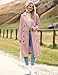 Zeagoo Women's Trench Coats Double-Breasted Long Coat with Belt