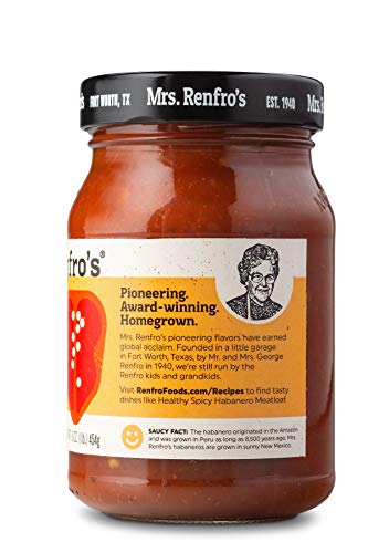 Mrs. Renfro's Habanero Sauce, Hot, 16-Ounce Jars (Pack Of 6) #TOP2
