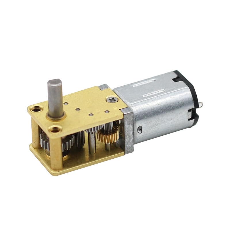 12V 68RPM 1218-N20 DC Worm Gear Motor, Self Locking Metal Gearbox, 3mm D Shaft, for Smart Door Lock, Robotics, Automation, Medical Instruments.-image-31