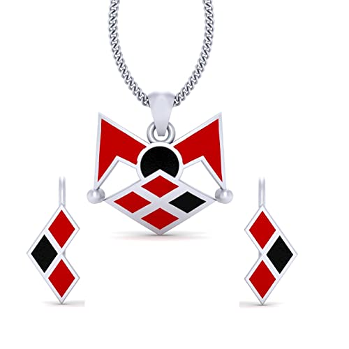 Juego gótico de pendientes con colgante para regalo de niñas y mujeres