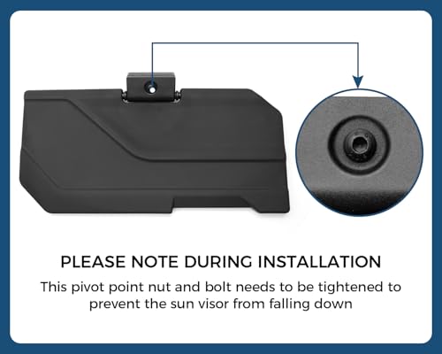 2890571 Sun Visors for Polaris Ranger Crew XD 1500 Northstar Mountaineer Edition Premium 2024 2025 2026, Anti Glare Visor UTV Protection Sun Visor Shield Blockers w/Adjustable Angle by Generic - Used condition - Image 4