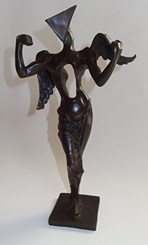 Fine Surreal Angel Sculpture, Pure Bronze, Salvador Dali #TOP1